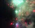 fuegos artificiales en las fiestas de st. lloren�