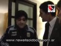 Diego Maradona en Rosario con directivos de Newells en el Ros Tower