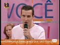 Hugo Leal no Voc� na TV