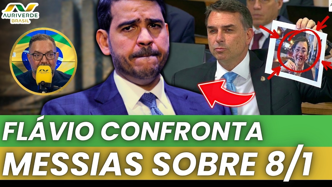 Flávio questiona Messias sobre os condenados injustamente pelo 8/1