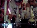 Triple Bong Hit! Ashcatcher Review! 3 Bongs,ACs,3 Milk shots