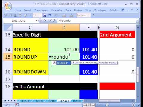 how to round off numbers in excel