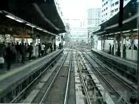 電車の前から見た風景２