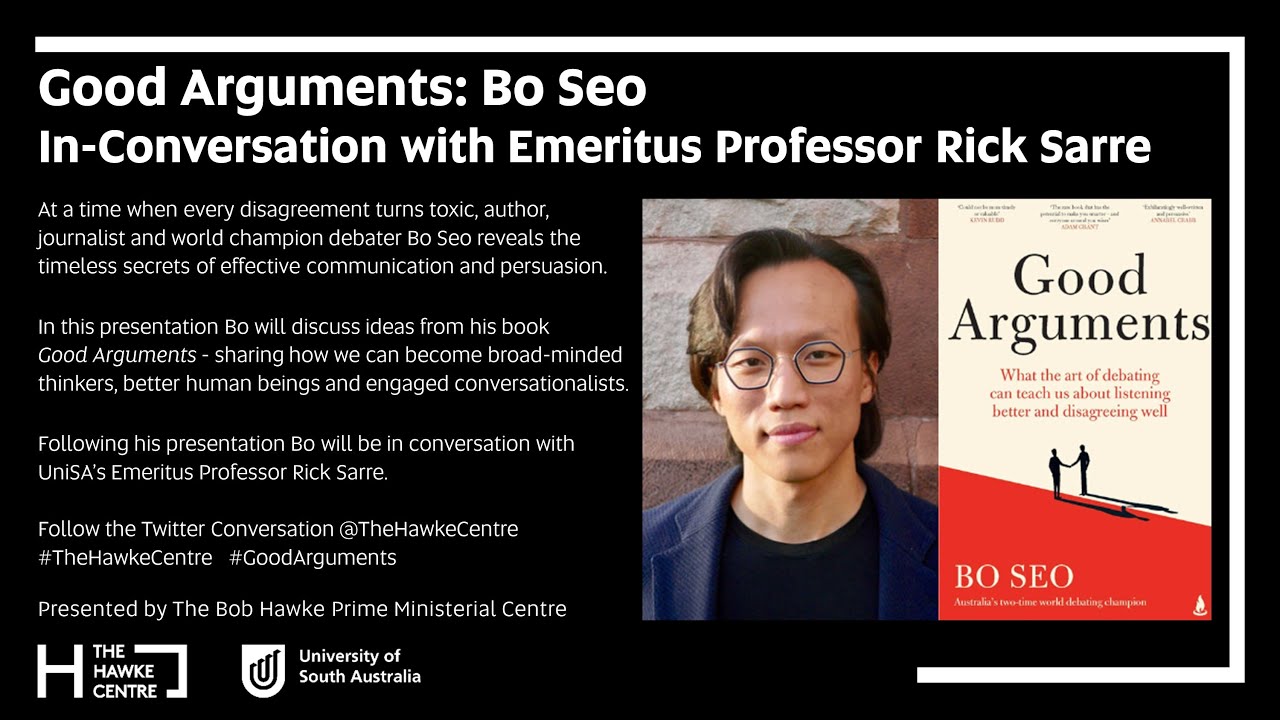 Good Arguments: Bo Seo In-Conversation with Rick Sarre