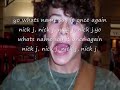 Nick jonas rapping!- nick j is off the chain- with lyrics