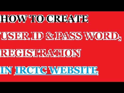 how to create irctc account