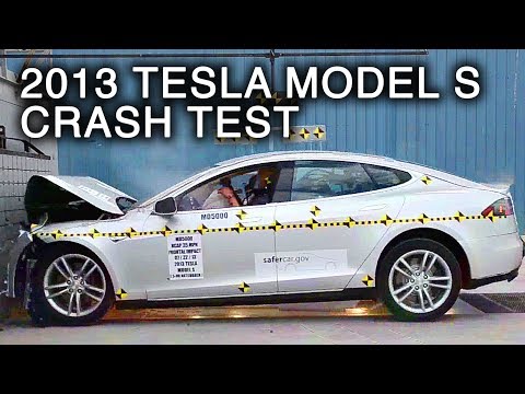 Tesla Model S prueba de choque frontal