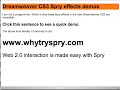 Spry in Dreamweaver CS3 creates some amazing Web 2.0 effects