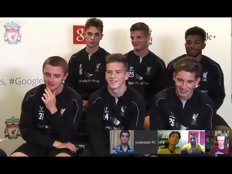 LFC Academy's first ever Hangout