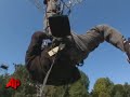 Raw Video: Blaine Hangs Upside-Down