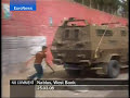 Israeli army forces clashes with Palestinian residents.