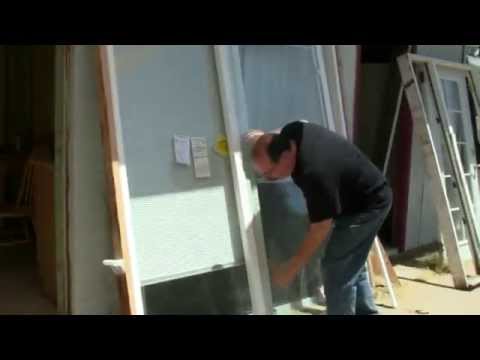 how to repair sliding glass door