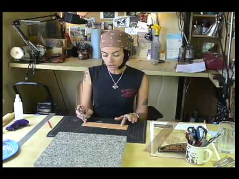 how to dye tooled leather