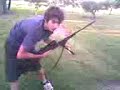 60yd. shoot: back yard style with a 22-250 vr grandhog