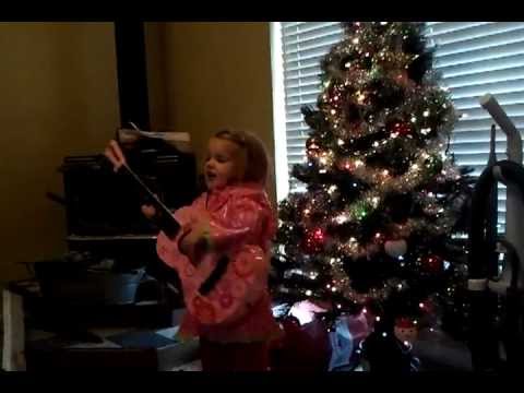 Molly, age 3, santa claus is coming to town