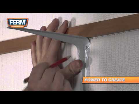 how to fasten shelves to wall