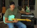 Demo Xaviere budget Guitar through Gibson tube amp Boss Ds1