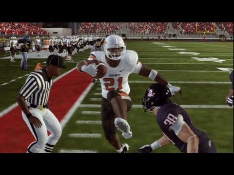 NCAA Football 13: Heisman Challenge Mode: Barry Sanders Gameplay (Oklahoma State)