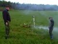 this is a test flight of a model rocket that will be sold as a kit by our rocket club. the design is our own, and we will sell it with instructions written in swedish.
the name 