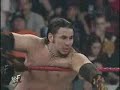 judgement day 2001
tag team turmoil match to determine the #1 contenders for the wwf tag team titles.
the apa vs. perry saturn&dean malenko vs. x-factor vs. the dudley boys vs. the hardy boyz vs. chris jericho&chris benoit vs. edge&christian.
part 2 of 4