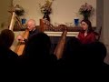 featuring grainne hambly and william jackson. presented by the blue ridge irish music school on saturday march 31st, 2007. both grainne and william play the harp, however, you will see william play the bouzouki and the whistle as well. grainne adds in the concertina on a song also.

a bouzouki (as defined by wikipedia)  is the mainstay of modern greek music as well as other balkan folk music, particularly of serbia and bosnia and herzegovina. it is also found in irish music. it is a stringed instrument with a pear-shaped body and a very long neck. the bouzouki is a member of the 'long neck lute' family and is similar to a mandola. the front of the body is flat and is usually heavily inlaid with mother-of-pearl.

a concertina (as defined by wikipedia), like the various accordions, is a member of the free-reed family of instruments. it was invented in 1844 by sir charles wheatstone. concertinas typically have buttons on both ends and are distinguished from an accordion (piano or button) by the direction of their button travel when pushed. concertina buttons travel in the same direction as the bellows whereas accordion buttons travel perpendicular to the direction of the bellows.