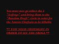 Before you accuse me of hacks this was made in single player with Thereisnospoon, whosyourdaddy  iseedeadpeople AND I KNOW THE TEXT IS BAD I CHANGED FONT LAST MINUTE I'M SORRY With that said WELCOME TO DOTA 6.59b hidden quest, like .49b and invoker .59b has the Tauren Chieftain **Note** I did not do it perfectly, notice the 2 totems when I kill TC, it's impossible to do it without killing all 4, and it took me a few games to get it right ~Info~ Totems -- One is in the forest on the left ...
