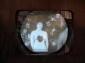 The bad line output transformer of the prewar tv set Marconi 707 from 1938 was rewound by Ed Dinning. Now the tv set has full line width and correct linearity. Meanwhile, the radar tube could be replaced by a television tube for improving the picture quality, a courtesy of Steve McVoy. A BBC broadcast from 1936 is on display and a scene from the end of 405 line tv transmission in Britain in 1985.