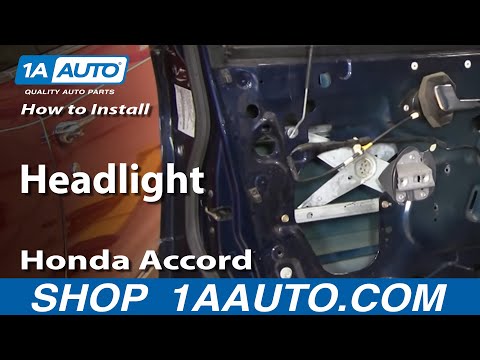 How To Install Replace Headlight Honda Accord 94-97 1AAuto.com