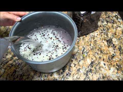 how to cook purple rice