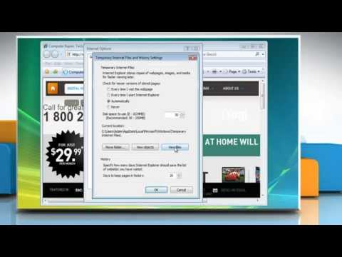 how to locate temporary internet files