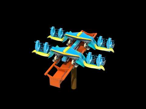 Holiday World's Thunderbird train