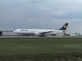 Lufthansa A333 departs YUL on runway 24L