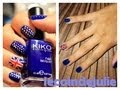 Nail art drapeau de l'Angleterre - English flag nail art