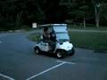 Lysha and the Golf Cart