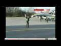 RAF Aircraft signal crewman breakdancing for charity