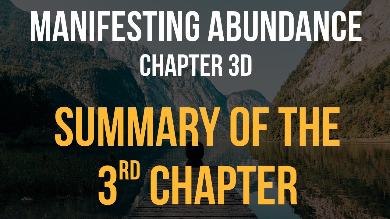 Chapter 3d: Summary of 3rd Chapter