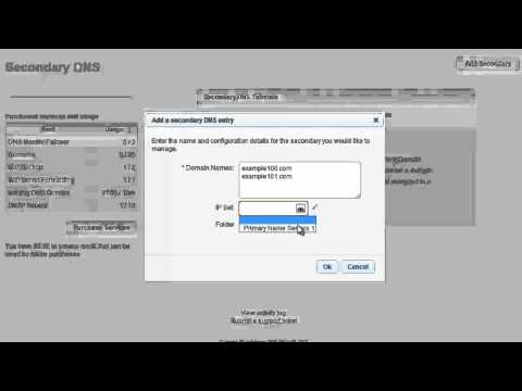 how to locate primary and secondary dns