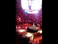 PECO (Portland Ensign Choir) sing the National Anthem at a Protland Trailblazer Game