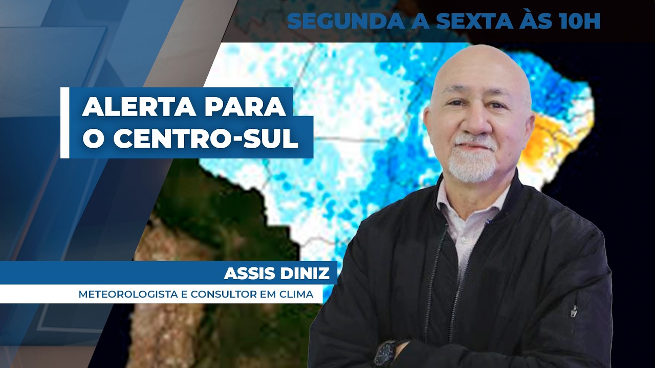 Continuidade do corredor de umidade deixa Centro-Sul do país em alerta para chuvas intensas