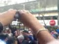lanza golpeado
