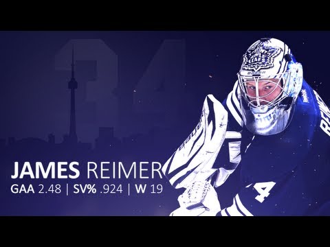 james reimer - James Reimer has his best season to date during the 2013 shortened season. Music: Hans Zimmer - An Ideal of Hope.