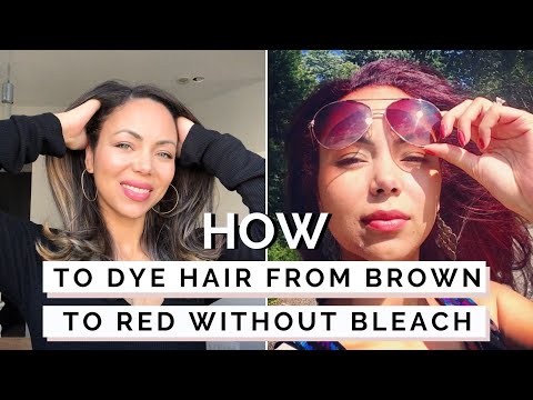 how to dye dyed black hair red