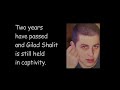 Children reading for Gilad Shalit