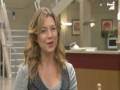 Patrick Dempsey kissing Ellen Pompeo on the cheek during interview - Grey's Anatomy