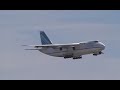 An AN-124 arrives at Nellis AFB.