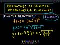 Inverse Trigonometric Functions - Derivatives