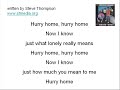 Hurry Home - Wavelength Hurry Home - Wavelength