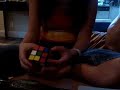 Arielle solves the Rubik\