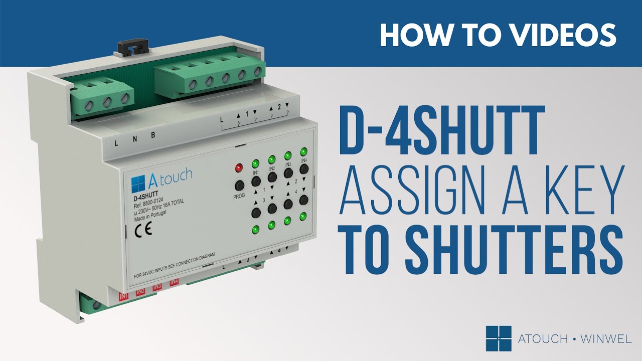 Como atribuir uma tecla aos estores