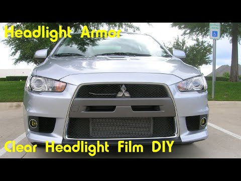 Clear Headlight Protection Tint Film Kit DIY – Headlight Armor – Mitsubishi EVO X
